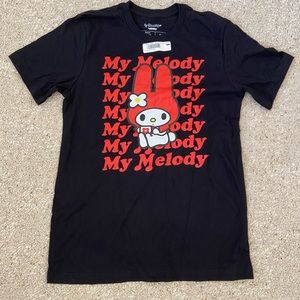 Black & red My Melody shirt, medium, Sanrio